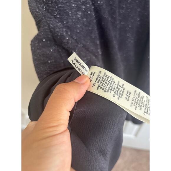 Eliza J embellished sparkle knit fit & flare dress steel grey sz 14 - Picture 11 of 12